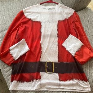 Faux real photorealistic Santa Shirt with Belt Design